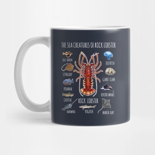 The Sea Creatures Of Rock Lobster Mug